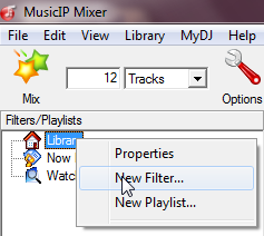 MusicIP Filter